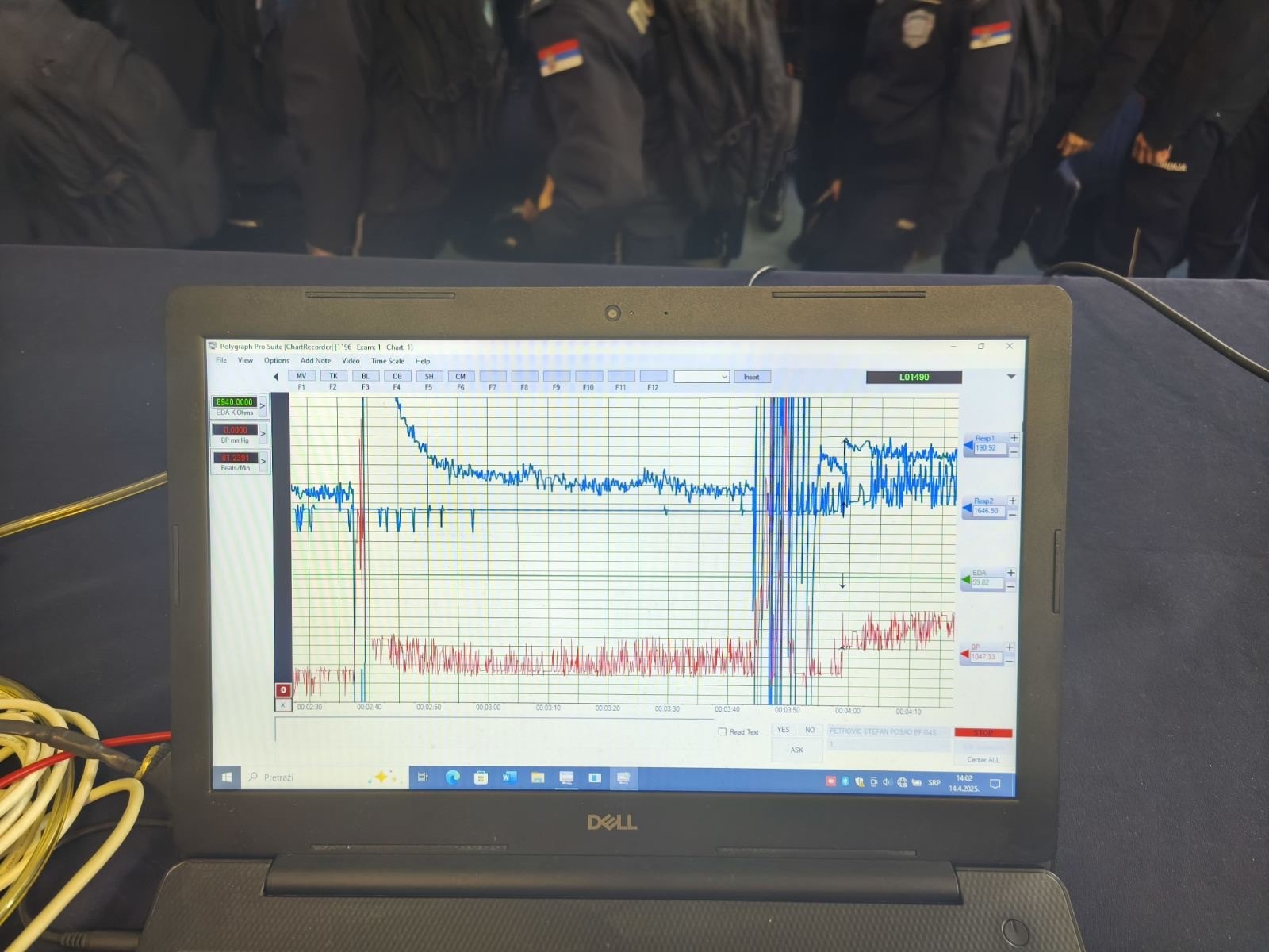 Примена полиграфа у оквиру полицијске мере и радње - полиграфско тестирање